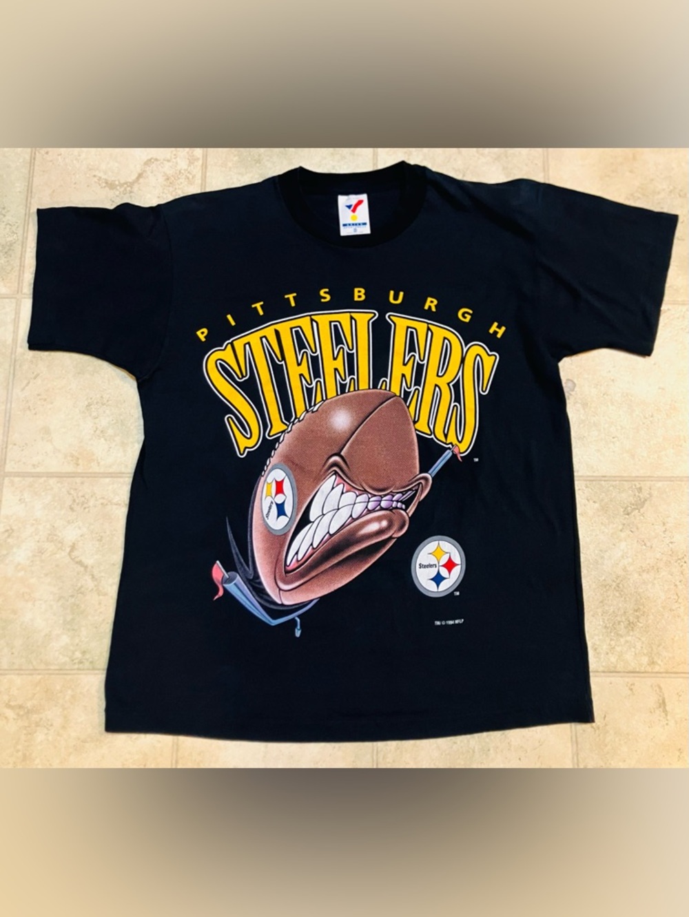 Vintage Pittsburgh Steelers 1994 Artex NFL T Shirt Size M Unique Rare Find